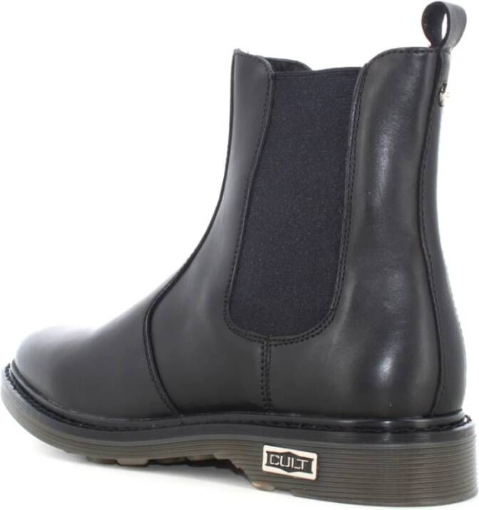 Cult Leren Enkellaarzen Dames Black Dames