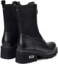 Cult Zwarte leren ritslaarzen met metalen logo Black Dames - Thumbnail 15