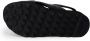 Cult Zwarte Leren Sandalen met Metalen Logo Black Dames - Thumbnail 5