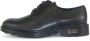 Cult Vintage Camo Leren Derby Schoenen Black Heren - Thumbnail 12