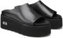 Cult Zwarte Slide Sandalen met 6 cm Band Black Dames - Thumbnail 3