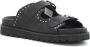 Cult Lage Leren Sandalen Lente Zomer Collectie Black Dames - Thumbnail 16
