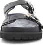 Cult Lage Leren Sandalen Lente Zomer Collectie Black Dames - Thumbnail 8