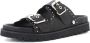 Cult Lage Leren Sandalen Lente Zomer Collectie Black Dames - Thumbnail 18