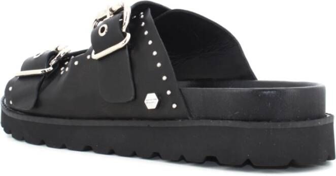 Cult Stijlvolle Leren Sandalen voor Vrouwen Black Dames