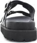 Cult Lage Leren Sandalen Lente Zomer Collectie Black Dames - Thumbnail 11