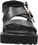 Cult Urban Chic Leren Sandalen Black Dames - Thumbnail 13