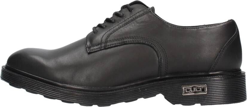 Cult Vintage Camo Leren Derby Schoenen Black Heren