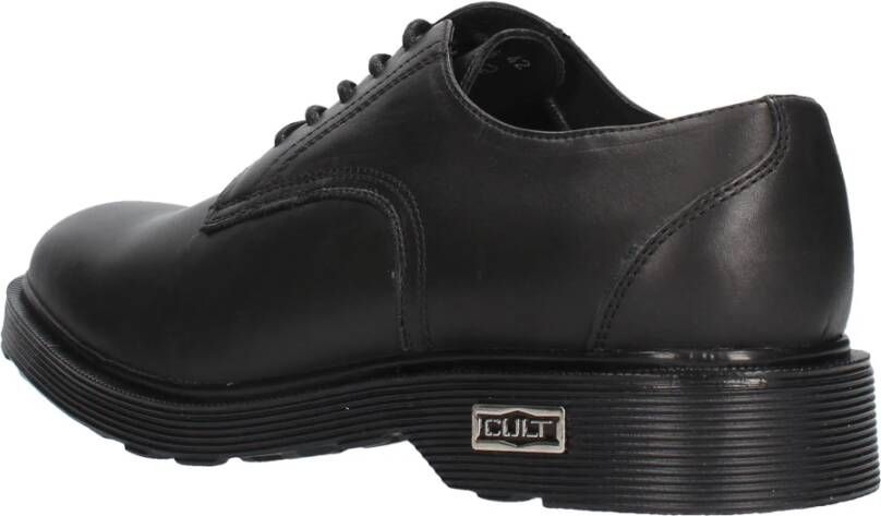 Cult Vintage Camo Leren Derby Schoenen Black Heren