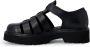 Cult Leren Sandalen met Gesp Strik Sluiting Black Dames - Thumbnail 2