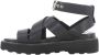 Cult Urban Chic Leren Sandalen Black Dames - Thumbnail 2