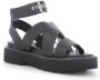 Cult Urban Chic Leren Sandalen Black Dames - Thumbnail 4