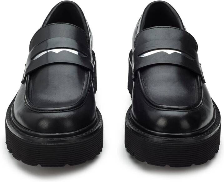 Cult Zwarte Dames Loafers Urban Stijl Black Dames