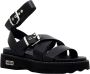 Cult Zwarte Enkelband Sandalen Black Dames - Thumbnail 2