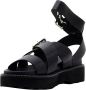 Cult Zwarte Enkelband Sandalen Black Dames - Thumbnail 4