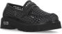 Cult Zwarte geweven loafers met metalen logo Black Dames - Thumbnail 10