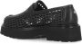 Cult Zwarte geweven loafers met metalen logo Black Dames - Thumbnail 11