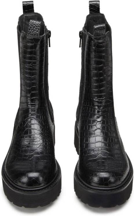 Cult Zwarte Leren Chelsea Laarzen Black Dames