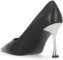 Cult Zwarte Leren Decolletè met Metalen Detail Black Dames - Thumbnail 9