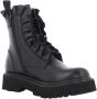 Cult Dames Enkellaarsjes Leer Mid Black Dames - Thumbnail 4