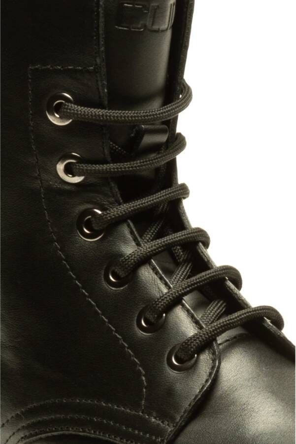 Cult Zwarte Leren Laarzen Black Dames