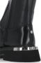 Cult Zwarte Leren Laarzen met Metalen Logo Black Dames - Thumbnail 7