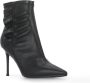 Cult Zwarte Leren Laarzen met Ruchedetail Black Dames - Thumbnail 4