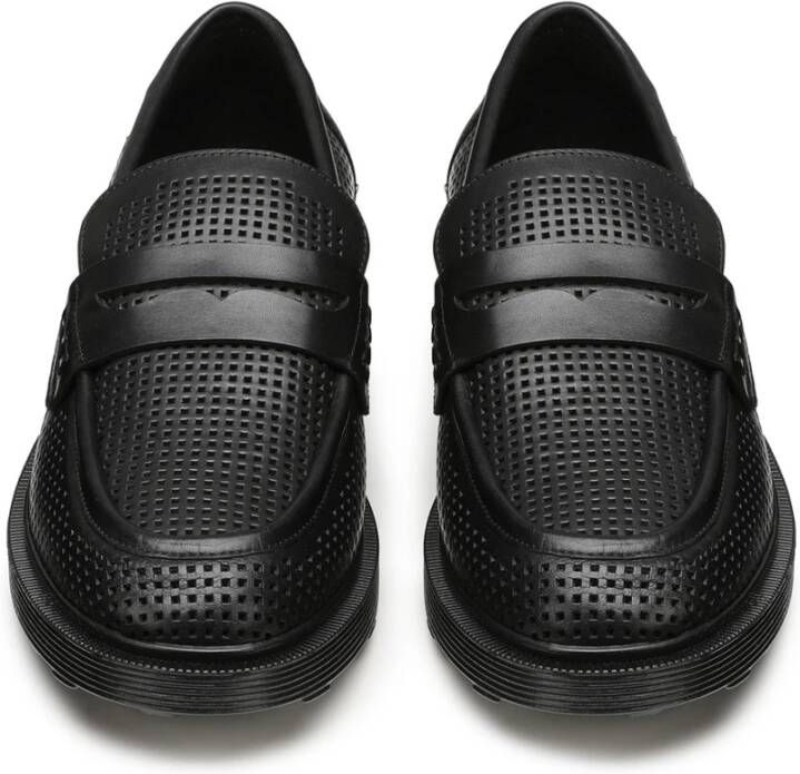 Cult Zwarte Leren Loafers Black Heren
