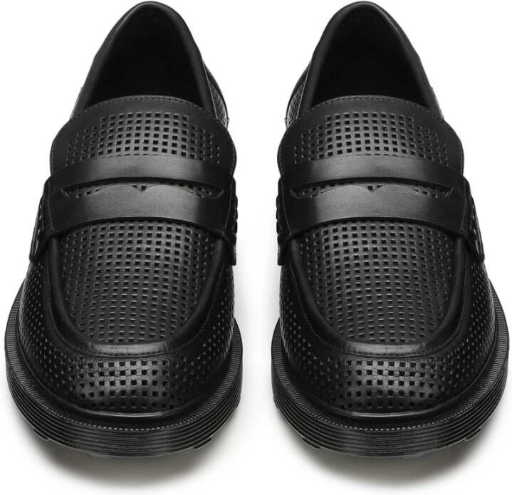 Cult Zwarte Leren Loafers Black Heren