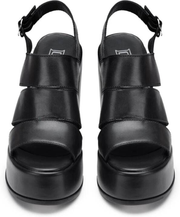 Cult Zwarte sandalen met gedurfde blokhak