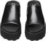 Cult Zwarte Slide Sandalen met 6 cm Band Black Dames - Thumbnail 6