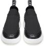Cult Zwarte Slip-On Sneakers met studs van leer - Thumbnail 2