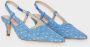 Custommade Gestippelde Denim Stijlvolle Top Blue Dames - Thumbnail 3