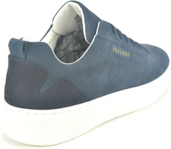 Cycleur de Luxe Blauwe Nubuck Sneaker Blue Heren