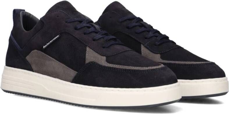 Cycleur de Luxe Blauwe Suède Stijlvolle Sneakers voor Heren