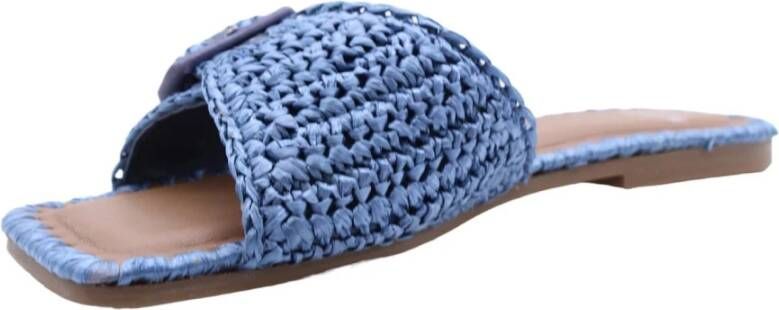 Cycleur de Luxe Stijlvolle Zomer Sliders Blue Dames