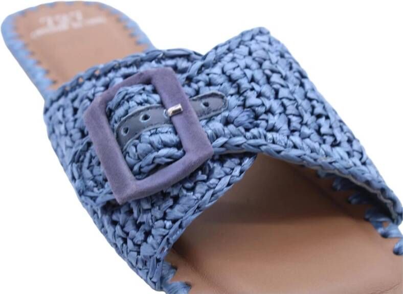 Cycleur de Luxe Stijlvolle Zomer Sliders Blue Dames