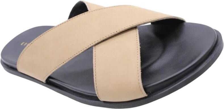 Cycleur de Luxe Stijlvolle Zomer Slippers Beige Heren