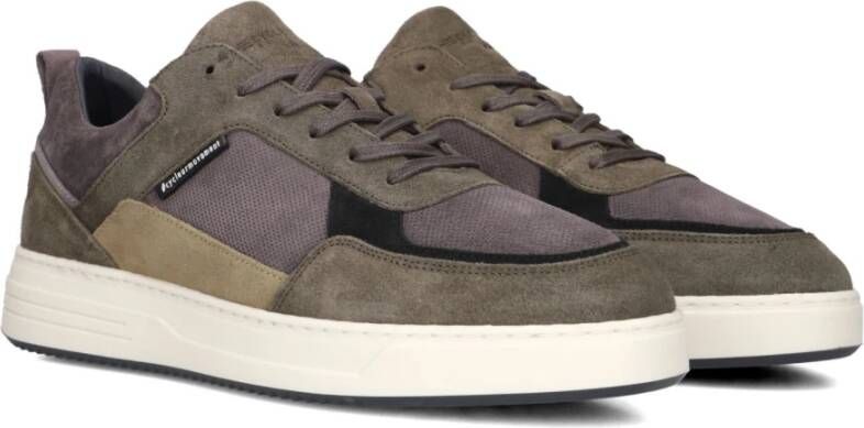 Cycleur de Luxe Stijlvolle groene suède sneakers voor heren