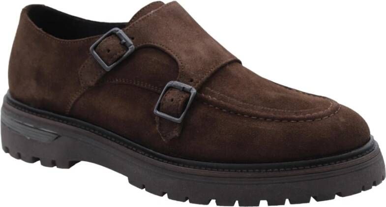 Cycleur de Luxe Stijlvolle Leren Sneakers voor Mannen Brown Heren
