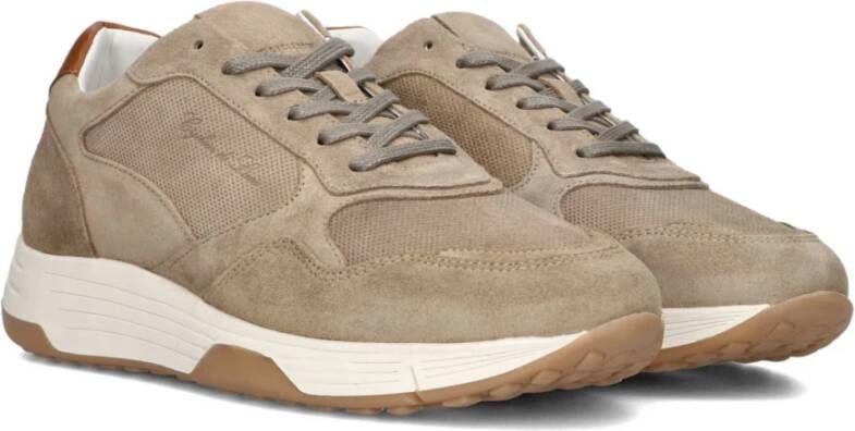 Cycleur de Luxe Taupe Anchor Lage Sneakers Stijlvol Ontwerp Beige Heren
