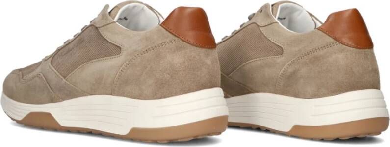 Cycleur de Luxe Taupe Anchor Lage Sneakers Stijlvol Ontwerp Beige Heren