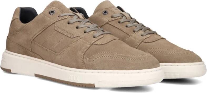 Cycleur de Luxe Taupe Suede Lage Sneakers Draft Beige Heren