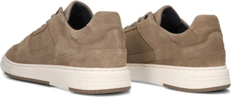 Cycleur de Luxe Taupe Suede Lage Sneakers Draft Beige Heren