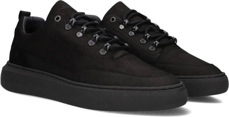 Cycleur de Luxe Zwarte Suède Stijlvolle Heren Sneakers