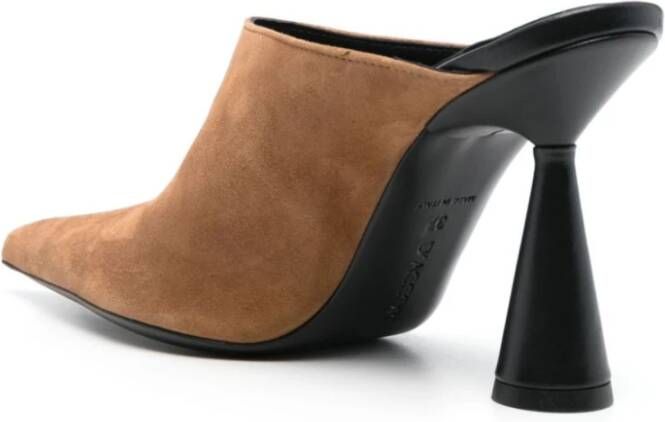 D'Accori Bruine Sandalen met Puntige Neus