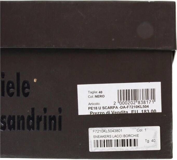 Daniele Alessandrini Shoes Black Heren