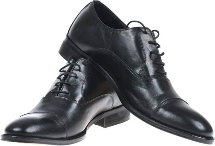 Daniele Alessandrini Zwarte Oxford Schoen Black Heren