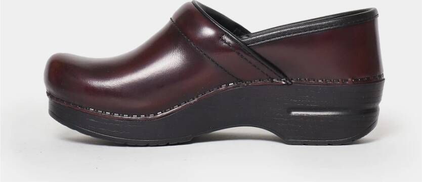 Dansko Bruin leren instappers Brown Dames