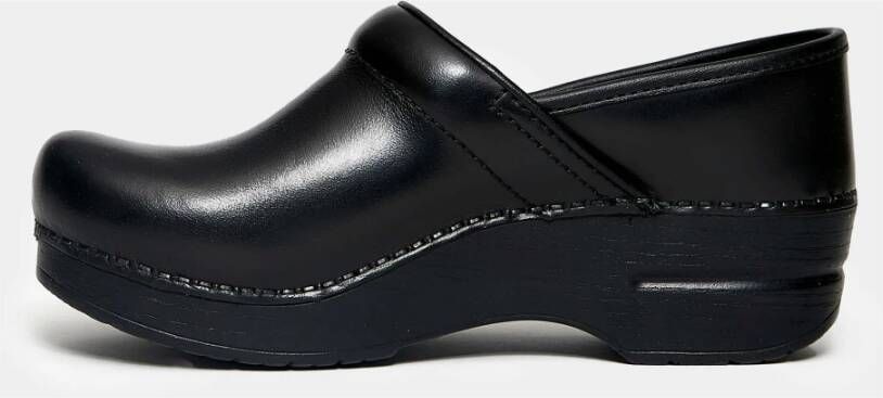Dansko Zwarte Leren Instappers Black Dames